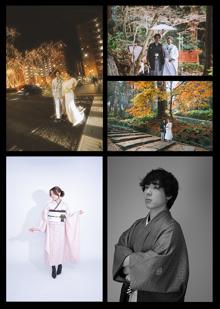 女性スタッフが多く明るいスタジオ。KIDSから成人式、結婚式まで和やかな雰囲気で撮影いただけます♪